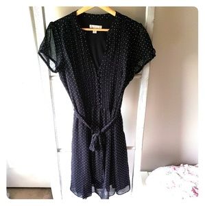 New Dress Barn Black Polka Dot Dress